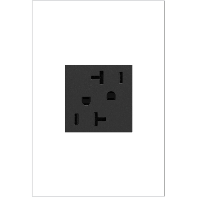 adorne ARTR202G4 20A Dual Tamper-Resistant Outlet, Graphite