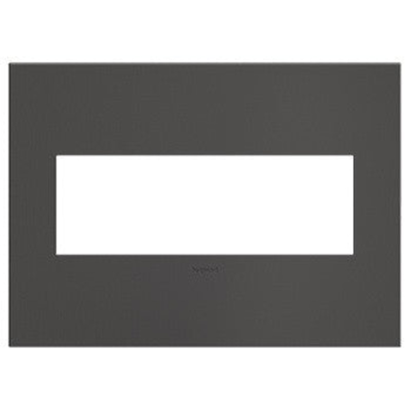 adorne AWC3GBBN4 Brushed Black Nickel Three-Gang Screwless Wall Plate