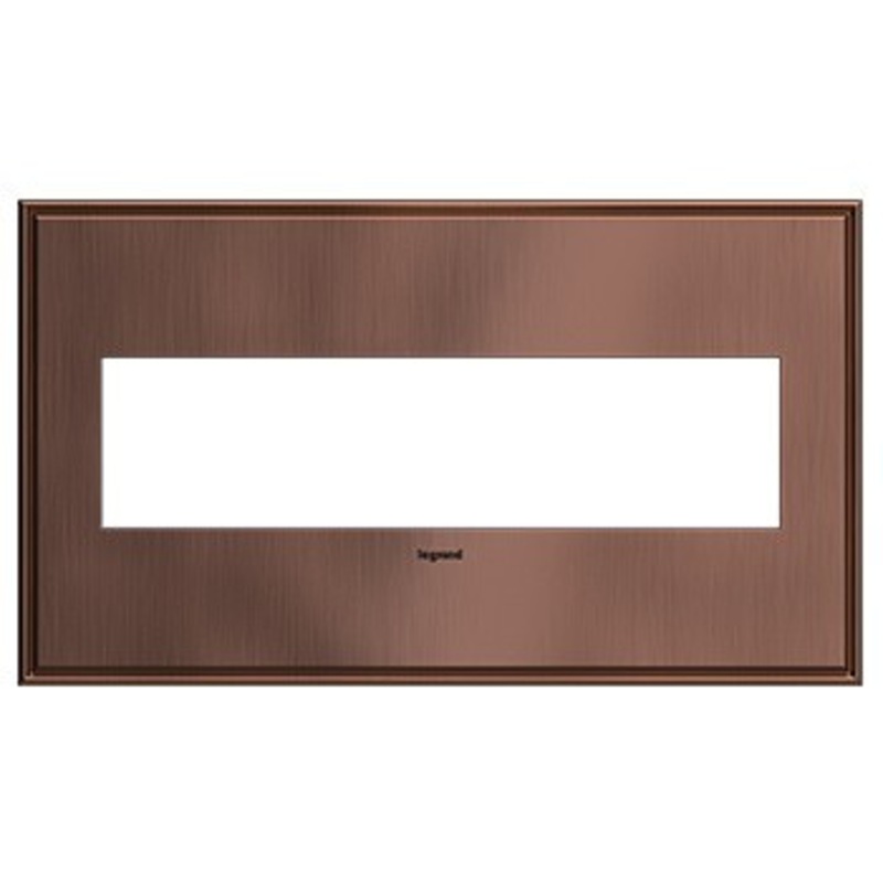 adorne AWC4GMAC4 Matte Antique Copper Four-Gang Screwless Wall Plate