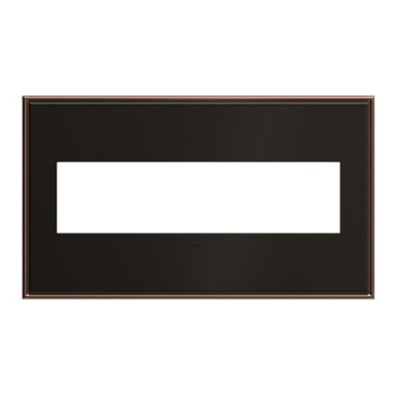 adorne AWC4GOB4 Oil-Rubbed Bronze Four-Gang Screwless Wall Plate