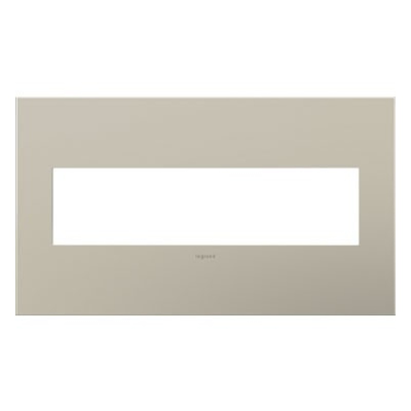 adorne AWC4GSN4 Satin Nickel Four-Gang Screwless Wall Plate