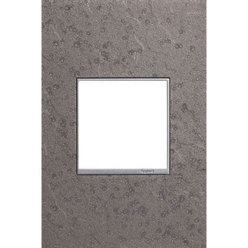 adorne AWM1G2HFFE4 Screwless 1-Gang Wall Plate, Natural Iron