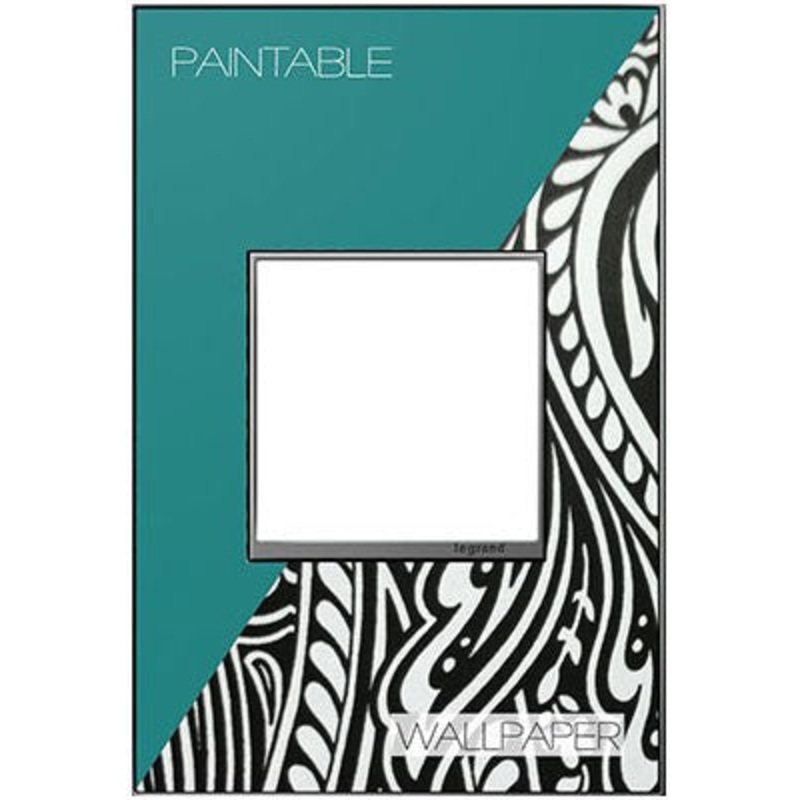 adorne AWM1G2M4 Custom One-Gang Screwless Wall Plate, Magnesium Trim