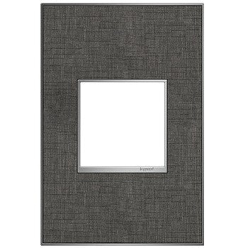 adorne AWM1G2SL4 Slate Linen One-Gang Screwless Wall Plate