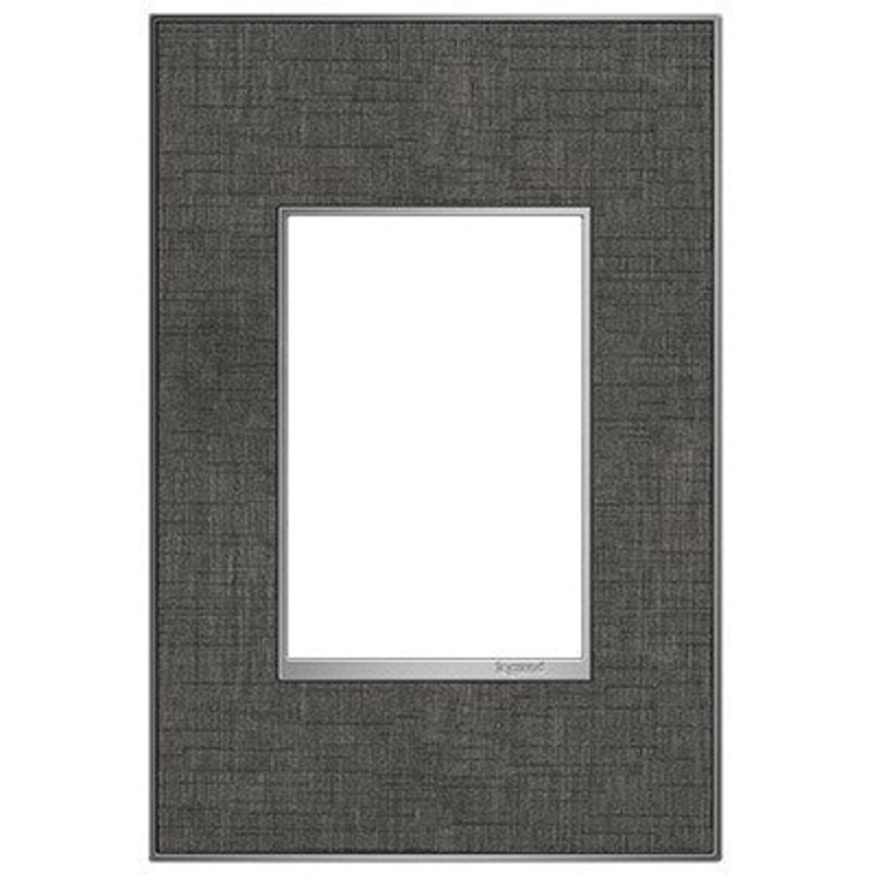 adorne AWM1G3SL4 Slate Linen One-Gang-Plus Screwless Wall Plate