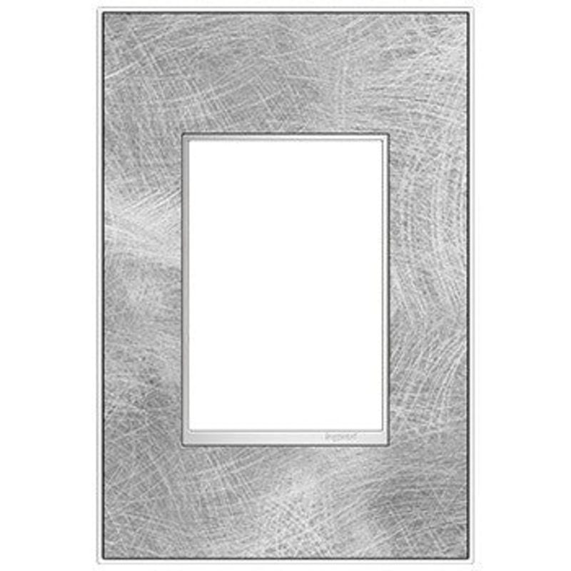 adorne AWM1G3SP4 Spiraled Stainless One-Gang-Plus Screwless Wall Plate