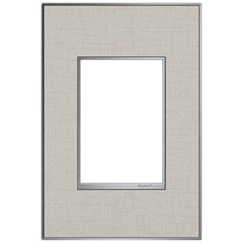 adorne AWM1G3TL4 True Linen One-Gang-Plus Screwless Wall Plate