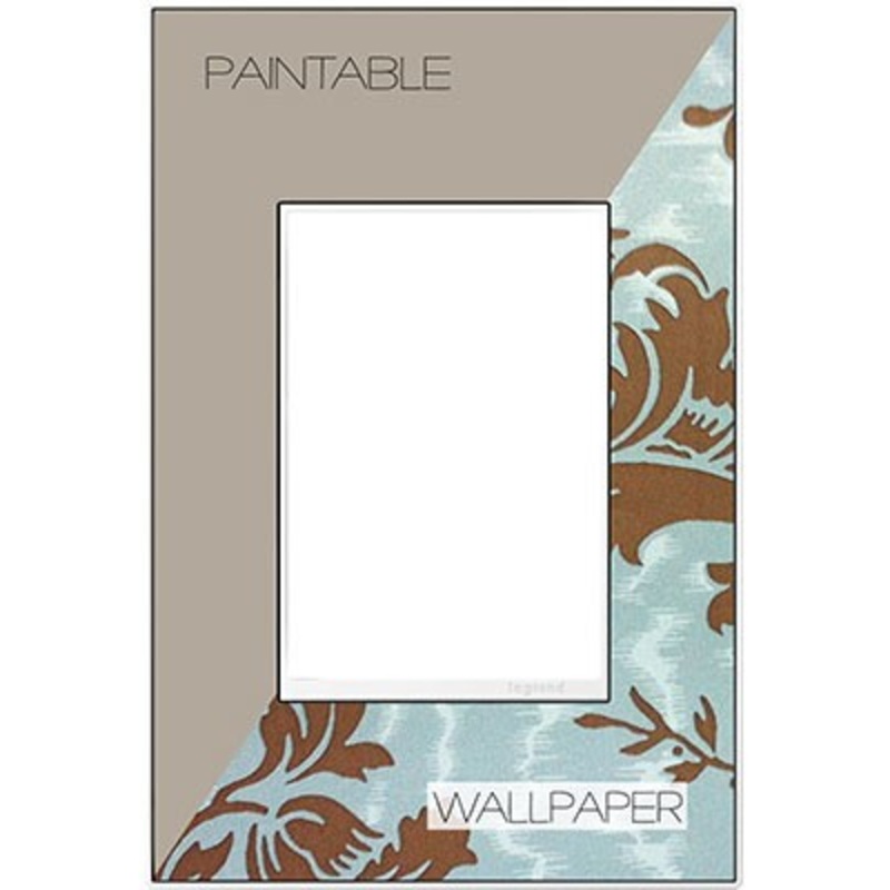 adorne AWM1G3W4 Custom One-Gang-Plus Screwless Wall Plate, White Trim