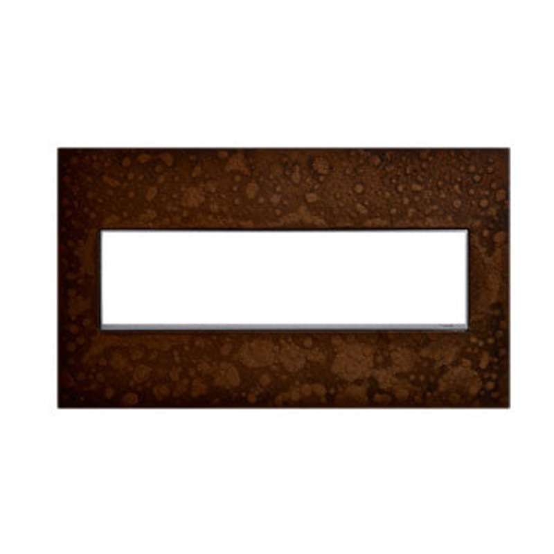 adorne AWM4GHFBR1 Screwless 4-Gang Wall Plate, Bronze