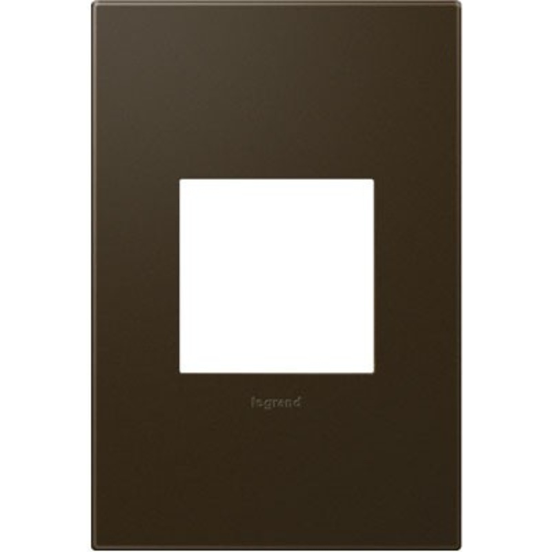 adorne AWP1G2BR6 Bronze One-Gang Screwless Wall Plate with Microban