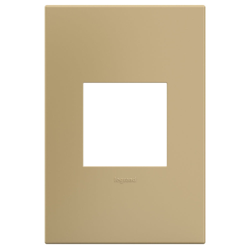 adorne AWP1G2GS4 Screwless 1-Gang Wall Plate, Golden Sands