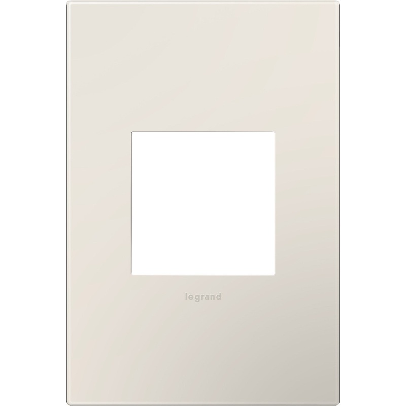 adorne AWP1G2LA6 Screwless 1-Gang Wall Plate, Satin Light Almond