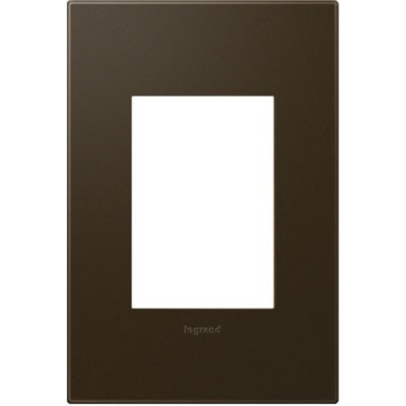 adorne AWP1G3BR4 Bronze One-Gang-Plus Screwless Wall Plate