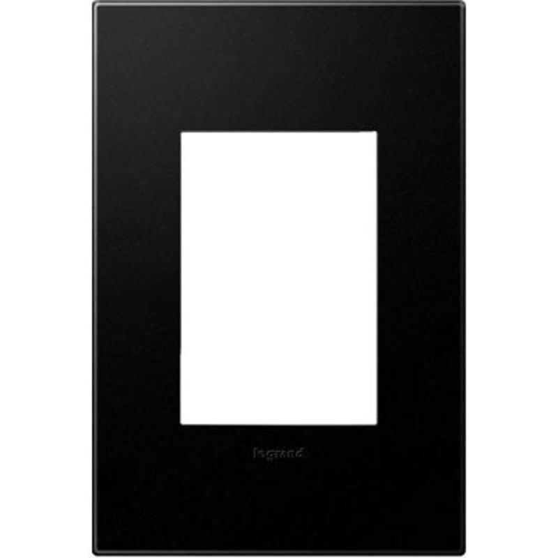 adorne AWP1G3GR4 Graphite One-Gang-Plus Screwless Wall Plate with Microban