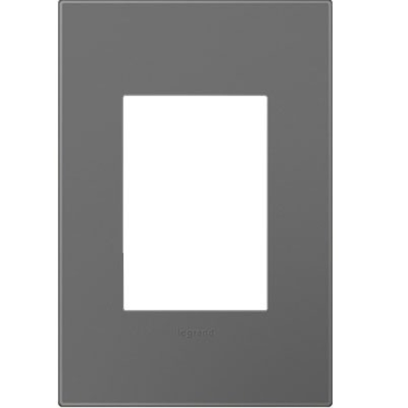 adorne AWP1G3MG4 Magnesium One-Gang-Plus Screwless Wall Plate with Microban