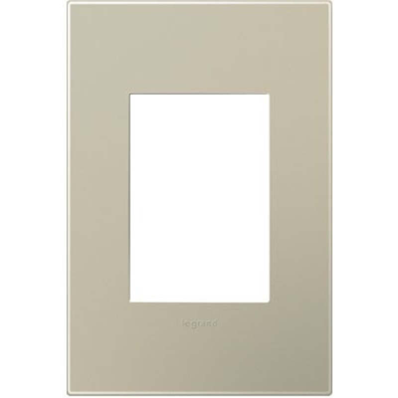 adorne AWP1G3TM4 Titanium One-Gang-Plus Screwless Wall Plate