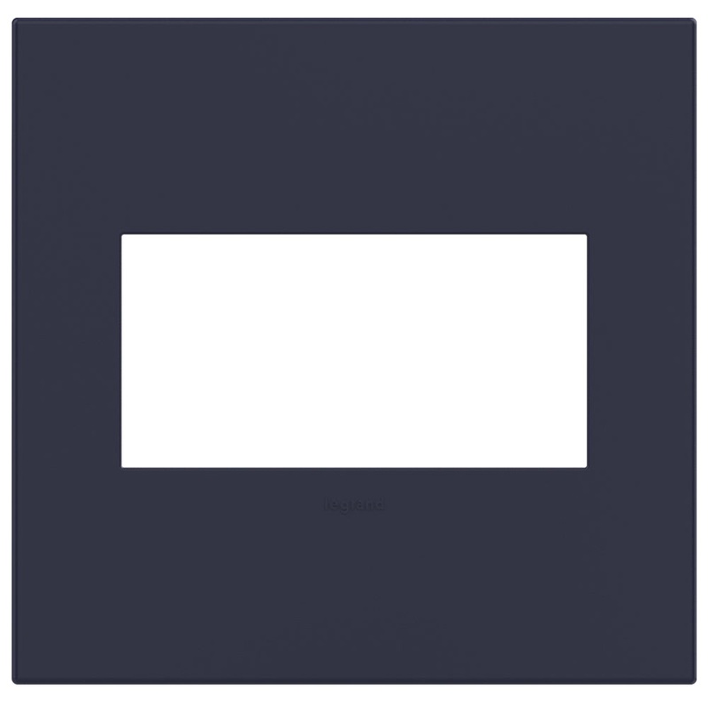 adorne AWP2GBN4 Screwless 2-Gang Wall Plate, Bleu Noir
