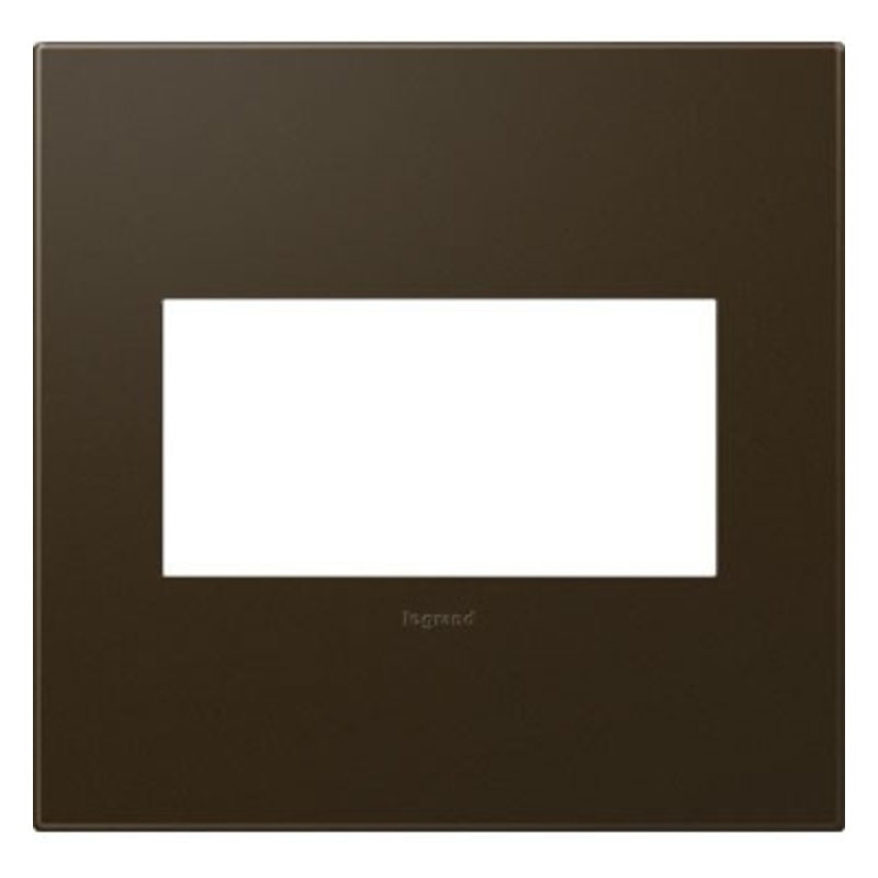 adorne AWP2GBR4 Bronze Two-Gang Screwless Wall Plate