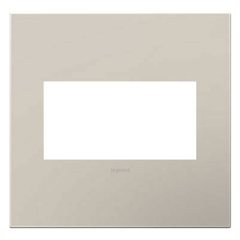 adorne AWP2GGG4 Greige Two-Gang Screwless Wall Plate