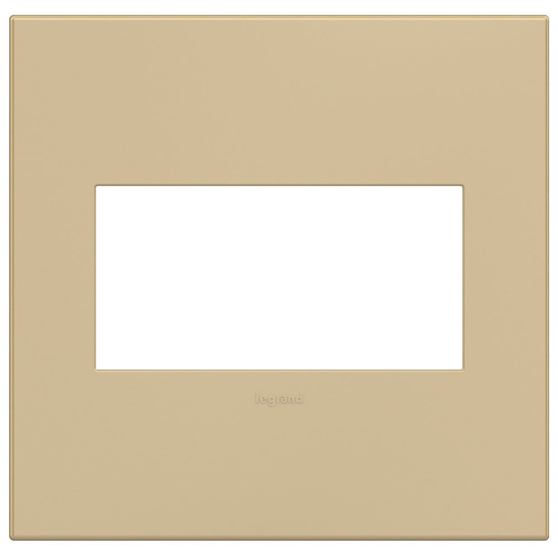 adorne AWP2GGS4 Screwless 2-Gang Wall Plate, Golden Sands