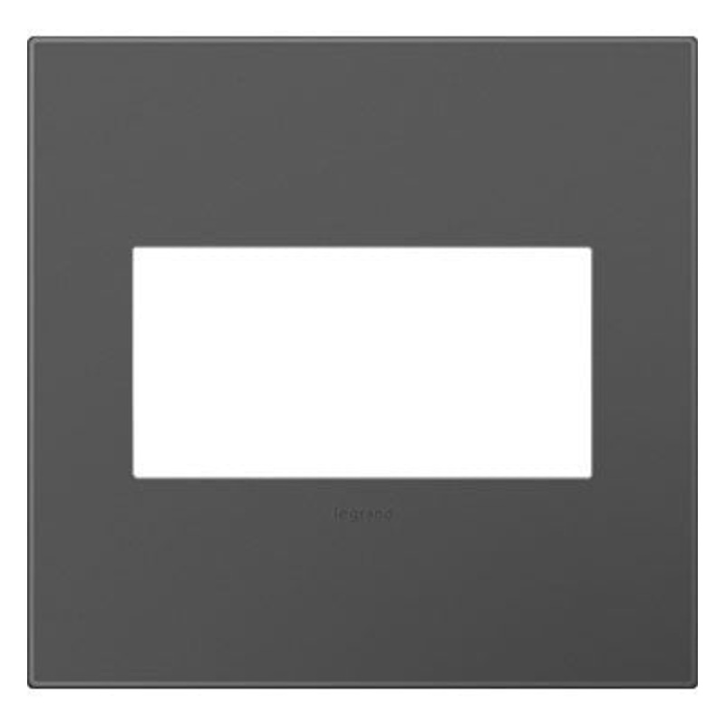 adorne AWP2GMG4 Magnesium Two-Gang Screwless Wall Plate with Microban