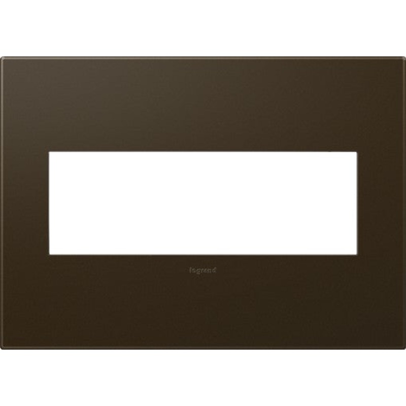 adorne AWP3GBR4 Bronze Three-Gang Screwless Wall Plate
