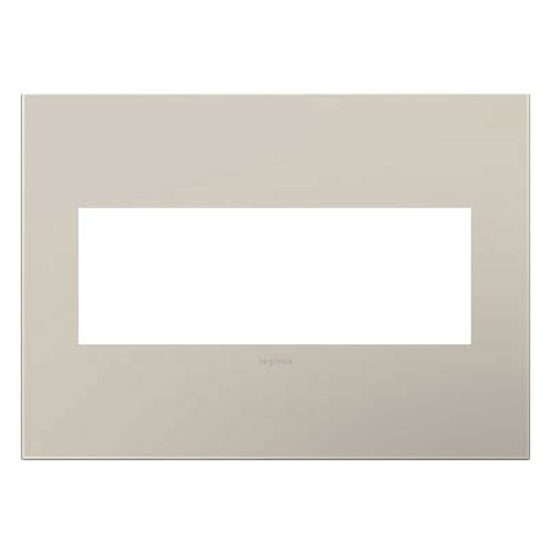 adorne AWP3GGG4 Greige Three-Gang Screwless Wall Plate