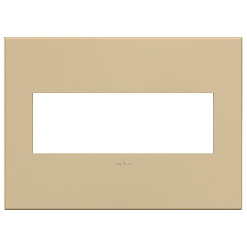 adorne AWP3GGS4 Screwless 3-Gang Wall Plate, Golden Sands