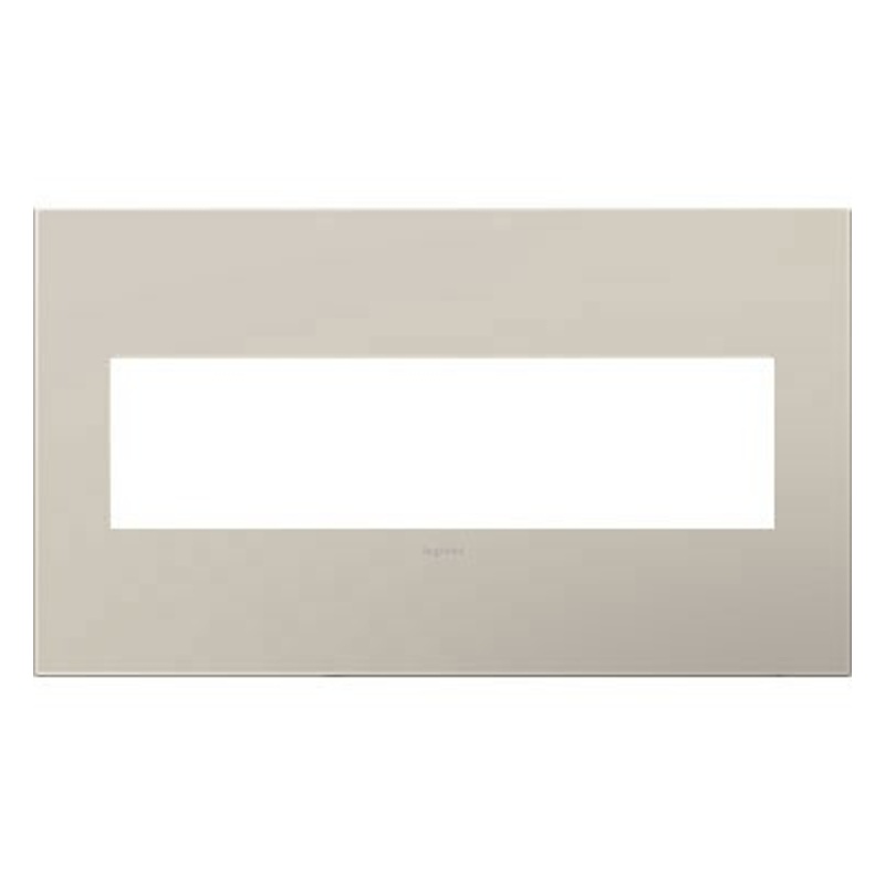 adorne AWP4GGG4 Greige Four-Gang Screwless Wall Plate