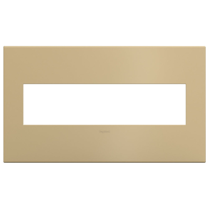 adorne AWP4GGS4 Screwless 4-Gang Wall Plate, Golden Sands