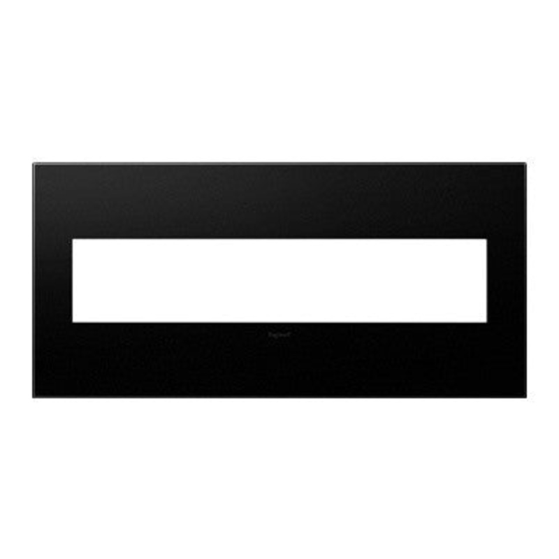 adorne AWP5GGR1 Graphite Five-Gang Screwless Wall Plate with Microban