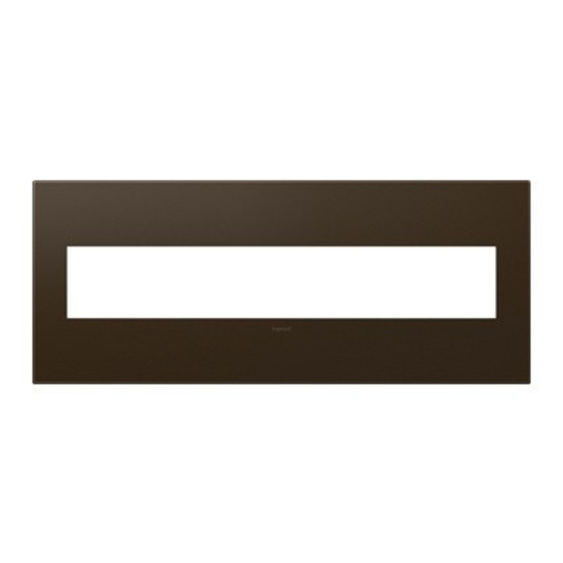 adorne AWP6GBR1 Bronze Six-Gang Screwless Wall Plate