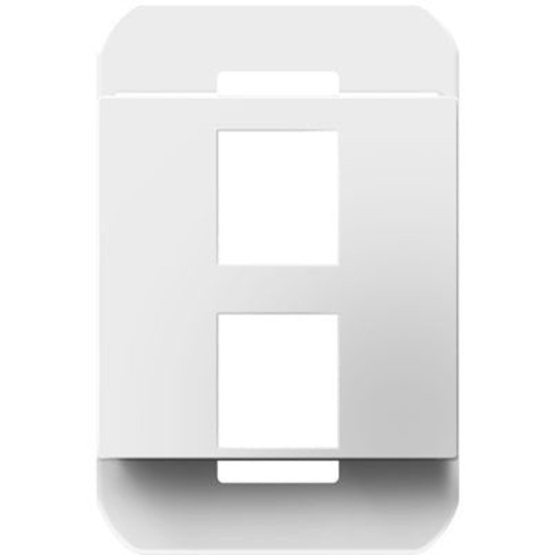 adorne AC2PFW1 2-Port Frame, White