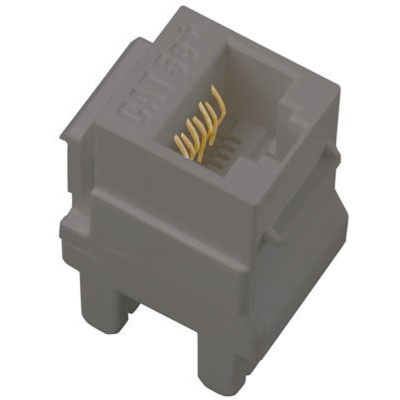 adorne AC5ERJ45M1 Cat 5e RJ45 Data/Phone Insert, Magnesium