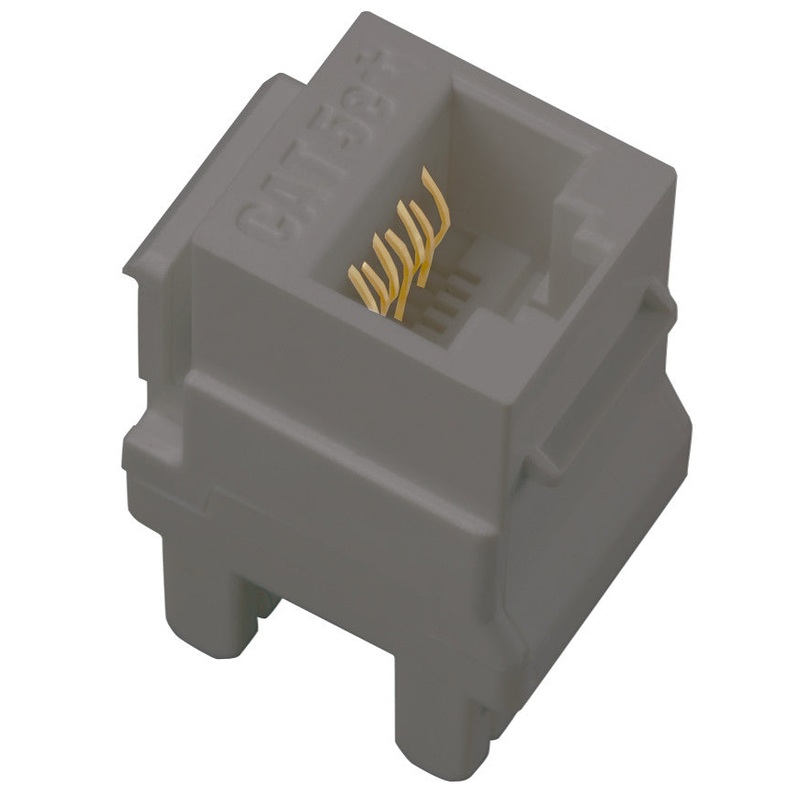 adorne AC5ERJ45M5 Cat 5E Rj45 Data/Phone Insert (5-Pack), Magnesium