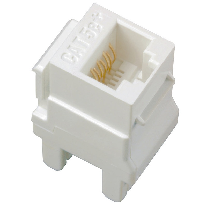 adorne AC5ERJ45W5 Cat 5E Rj45 Data/Phone Insert (5-Pack), White