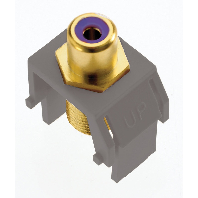 adorne ACPRCAFM1 Subwoofer RCA To F-Connector, Magnesium