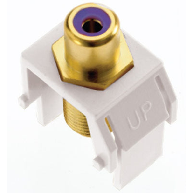 adorne ACPRCAFW1 Subwoofer RCA To F-Connector, White