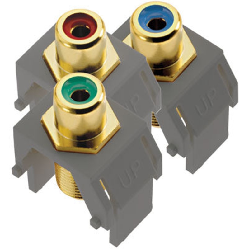 adorne ACRGBRCAFM1 Component Video RCA To F Kit, Magnesium