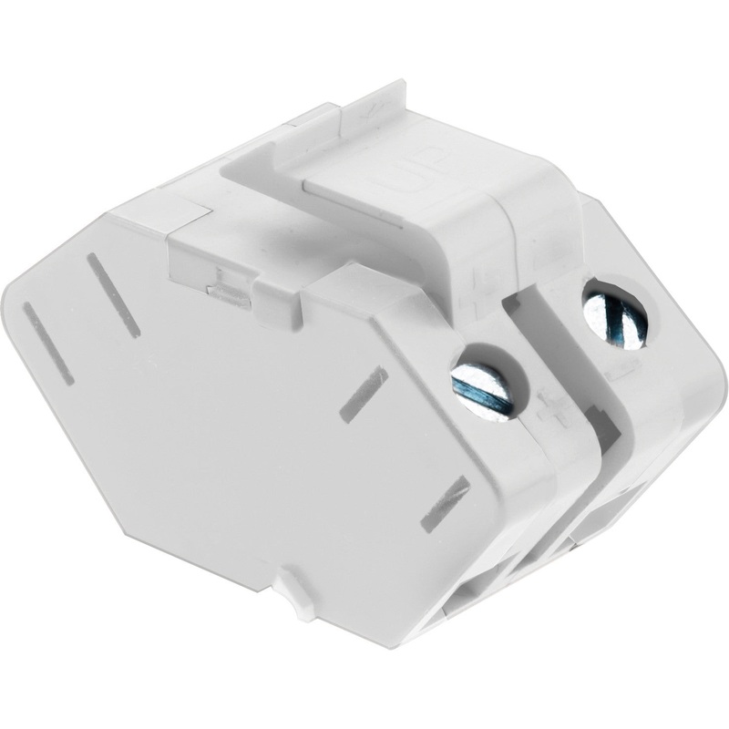 adorne ACSSIW1 Single Keystone Speaker Connector, White