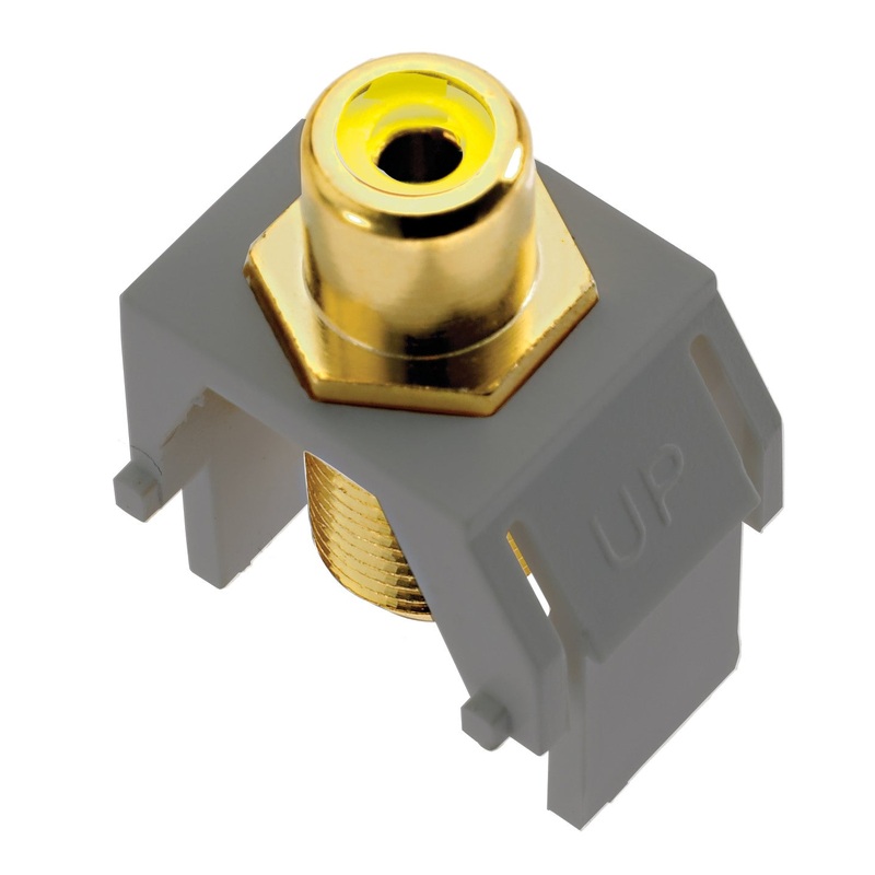 adorne ACYRCAFM1 Composite Video RCA To F-Connector, Magnesium
