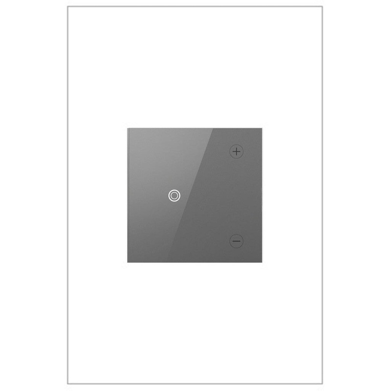adorne ADTH4FBL3PM4 0-10V Touch Dimmer, Magnesium, with Microban