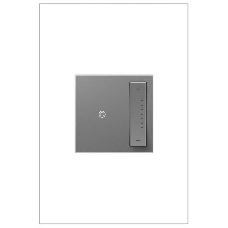 adorne ADTP4FBL3PM4 0-10V sofTap Dimmer, Magnesium, with Microban