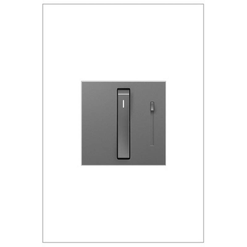adorne ADWR703TUM4 Whisper Tru-Universal Dimmer, Magnesium, with Microban