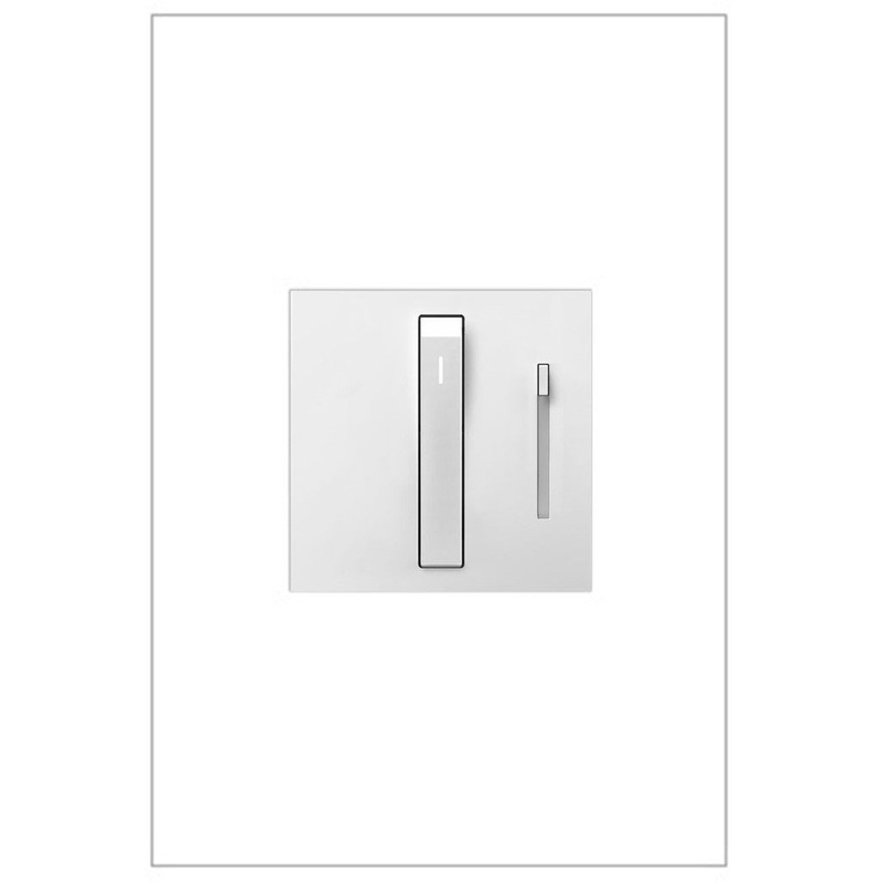 adorne ADWR703TUW4 Whisper Tru-Universal Dimmer, White, with Microban