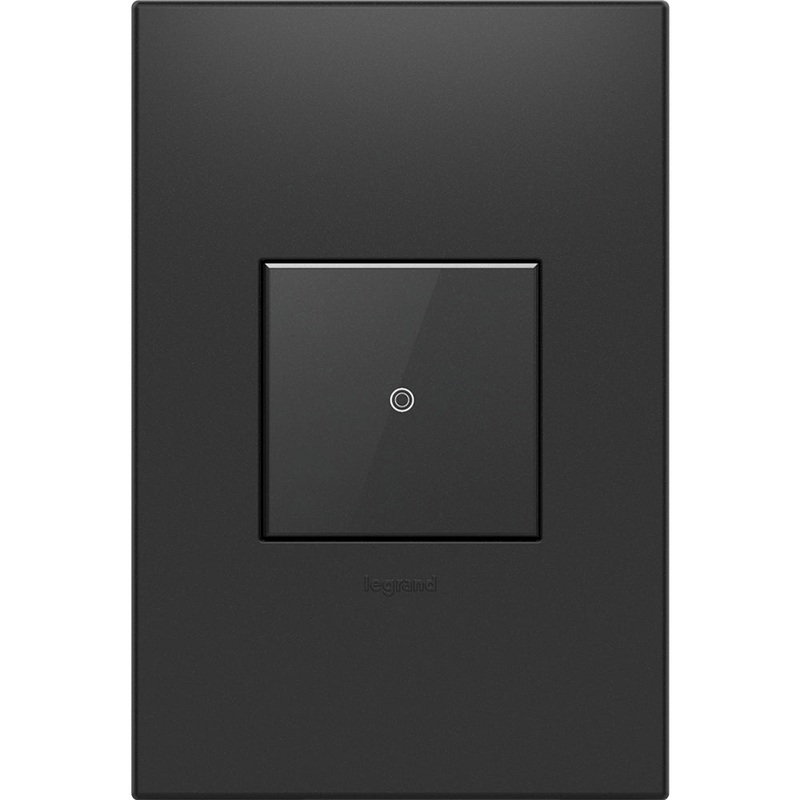 adorne ASTM2G2 Timer Switch, Manual On/Timed Off, Graphite, with Microban