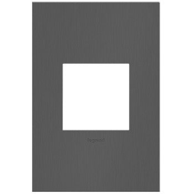 adorne AWC1G2BBN4 Brushed Black Nickel One-Gang Screwless Wall Plate