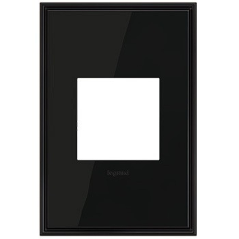 adorne AWC1G2BLN4 Black Nickel One-Gang Screwless Wall Plate