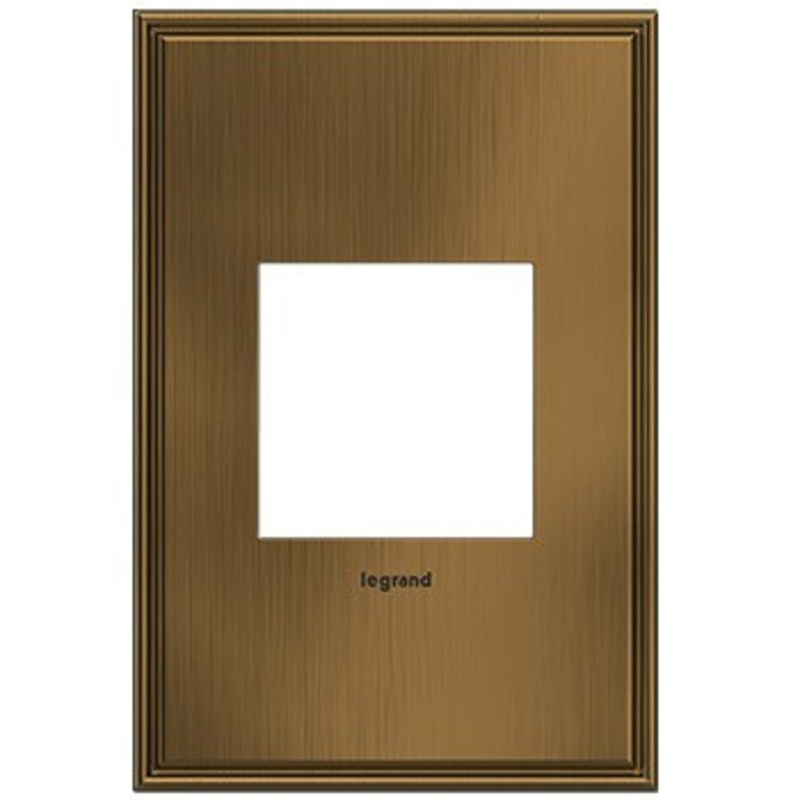 adorne AWC1G2COF4 Coffee One-Gang Screwless Wall Plate