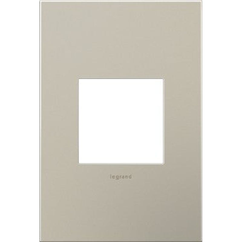 adorne AWC1G2SN4 Satin Nickel One-Gang Screwless Wall Plate